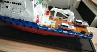 custom made model of 60m Diving Support Vessel
